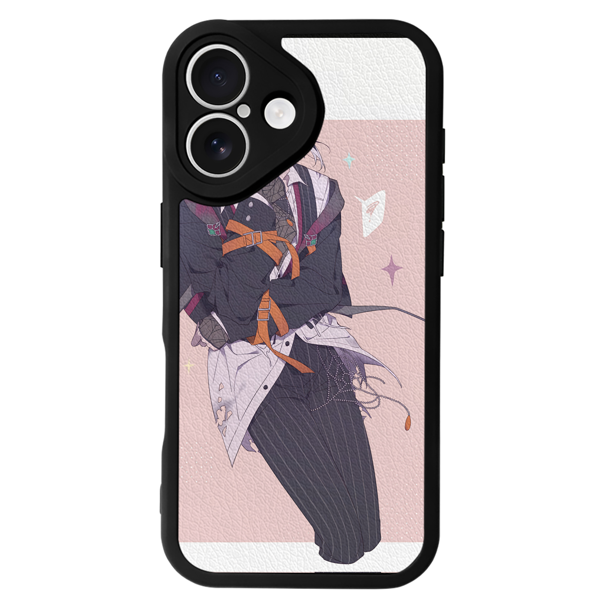 （画像用） 文豪ストレイドッグス Bungo Stray Dogs 【iPhone 16シリーズ対応】シリコンスマホケース（レザー調） 材質：シリコン